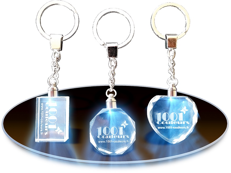 Porte Clés Cristal - Porte-clé personnalisé avec photo